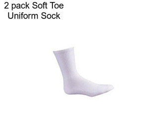 2 pack Soft Toe Uniform Sock