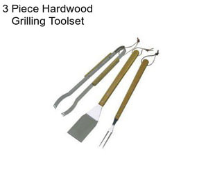 3 Piece Hardwood Grilling Toolset