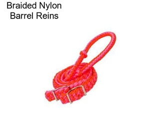 Braided Nylon Barrel Reins