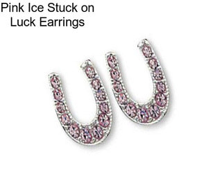 Pink Ice Stuck on Luck Earrings