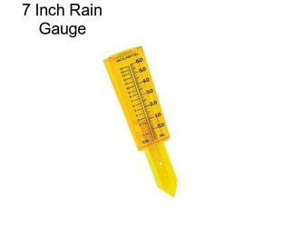 7 Inch Rain Gauge