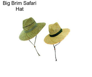 Big Brim Safari Hat