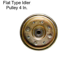 Flat Type Idler Pulley 4 In.