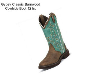 Gypsy Classic Barnwood Cowhide Boot 12 In.