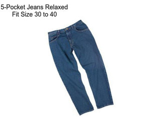 5-Pocket Jeans Relaxed Fit Size 30 to 40