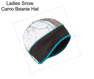 Ladies Snow Camo Beanie Hat