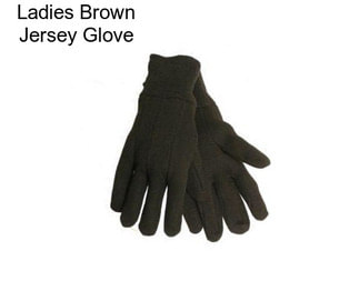 Ladies Brown Jersey Glove