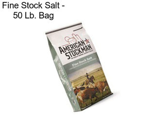 Fine Stock Salt - 50 Lb. Bag