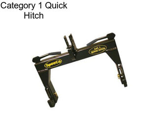 Category 1 Quick Hitch