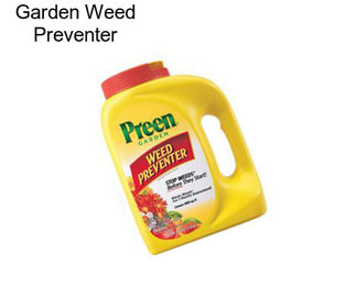 Garden Weed Preventer