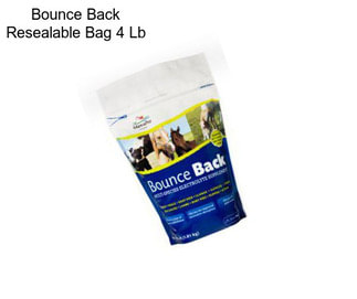 Bounce Back Resealable Bag 4 Lb