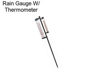 Rain Gauge W/ Thermometer