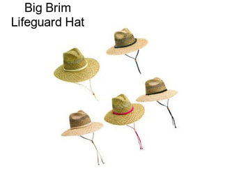 Big Brim Lifeguard Hat