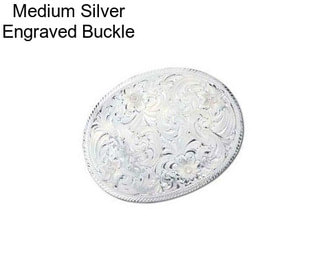 Medium Silver Engraved Buckle