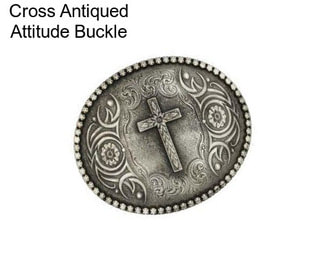 Cross Antiqued Attitude Buckle