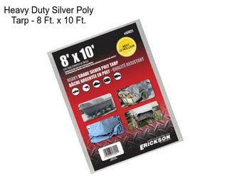 Heavy Duty Silver Poly Tarp - 8 Ft. x 10 Ft.