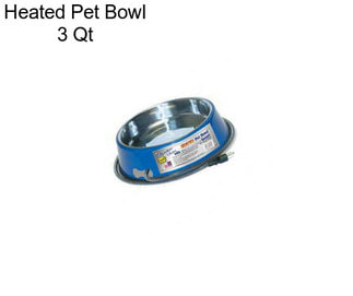 Heated Pet Bowl 3 Qt