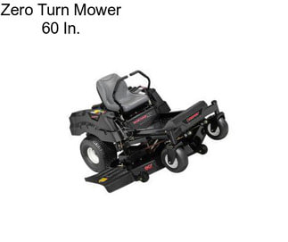 Zero Turn Mower 60 In.