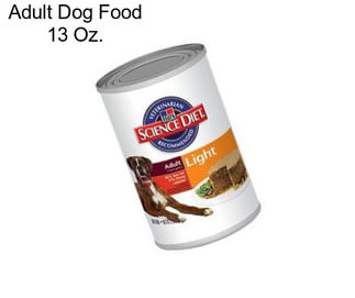 Adult Dog Food 13 Oz.