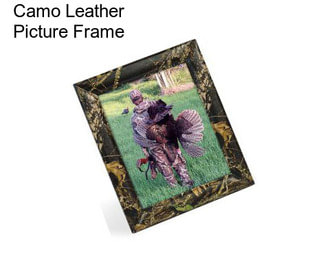 Camo Leather Picture Frame