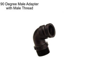 90 Degree Male Adapter with Male Thread