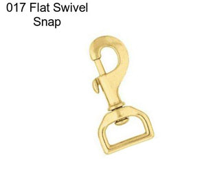 017 Flat Swivel Snap