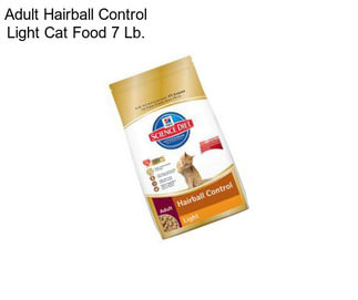 Adult Hairball Control Light Cat Food 7 Lb.