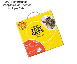 24/7 Performance Scoopable Cat Litter for Multiple Cats