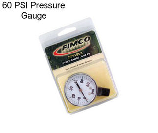 60 PSI Pressure Gauge