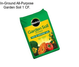 In-Ground All-Purpose Garden Soil 1 CF.