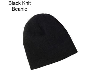 Black Knit Beanie
