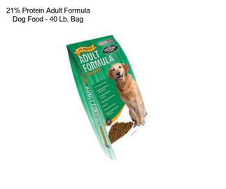 21% Protein Adult Formula Dog Food - 40 Lb. Bag