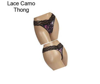 Lace Camo Thong