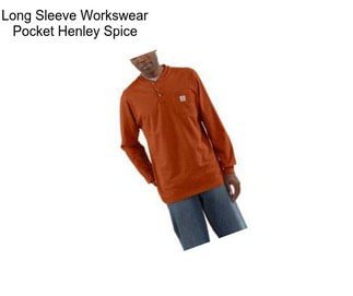 Long Sleeve Workswear Pocket Henley Spice