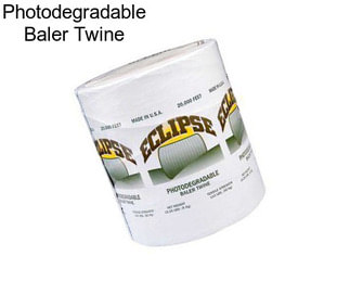 Photodegradable Baler Twine