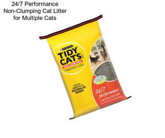 24/7 Performance Non-Clumping Cat Litter for Multiple Cats
