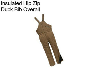 Insulated Hip Zip Duck Bib Overall
