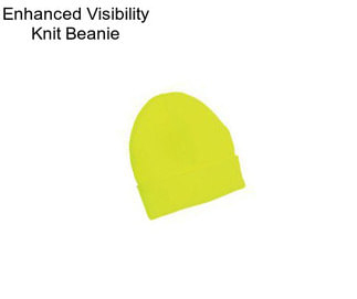 Enhanced Visibility Knit Beanie