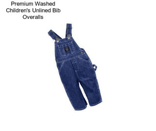 Premium Washed Children\'s Unlined Bib Overalls