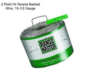 2 Point Hi-Tensile Barbed Wire, 15-1/2 Gauge