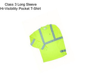 Class 3 Long Sleeve Hi-Visibility Pocket T-Shirt
