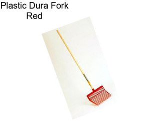 Plastic Dura Fork Red