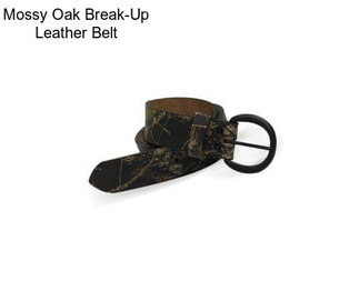 Mossy Oak Break-Up Leather Belt