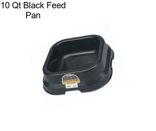 10 Qt Black Feed Pan