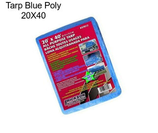 Tarp Blue Poly 20X40