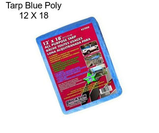 Tarp Blue Poly 12 X 18