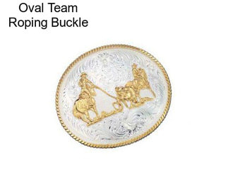 Oval Team Roping Buckle