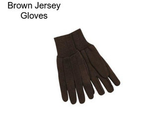 Brown Jersey Gloves