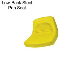 Low-Back Steel Pan Seat