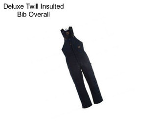 Deluxe Twill Insulted Bib Overall